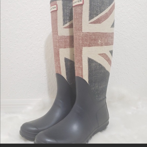 union jack hunter boots